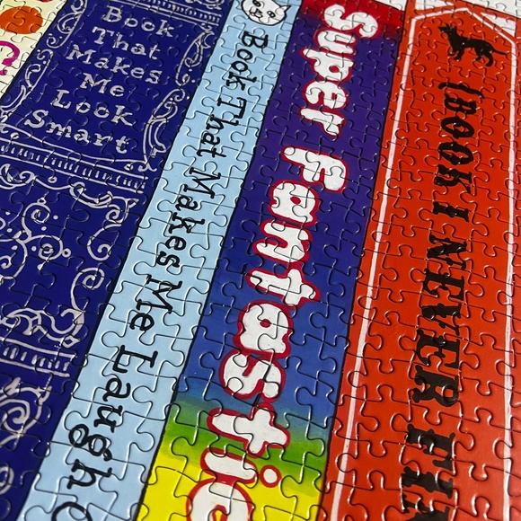 Like New! Puzzle 4 Avid Readers <1000 Pieces> Ideal Bookshelf (Book Club) Fun! - Picture 9 of 13